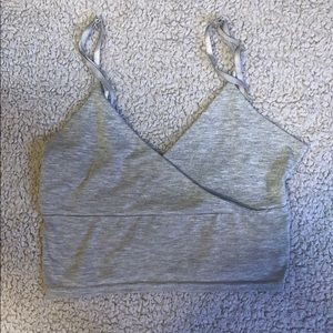 Grey Crop Top